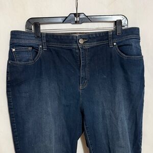 Chico's Dark Blue Straight Leg Jeans, Size 2.5 Short, MAKE AN OFFER!!!